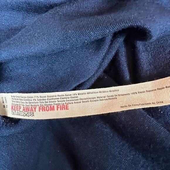 FREE PEOPLE WOMENS DRESS MAXI BLUE WITH SILVER GLITTER SIZE S P - Picture 4 of 10